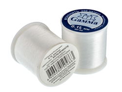 Мононить "Gamma" MF-04 0.15 мм 100% нейлон (250м) белый