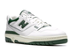 New Balance 550 (Белые с зеленым) Арт6 сбоку