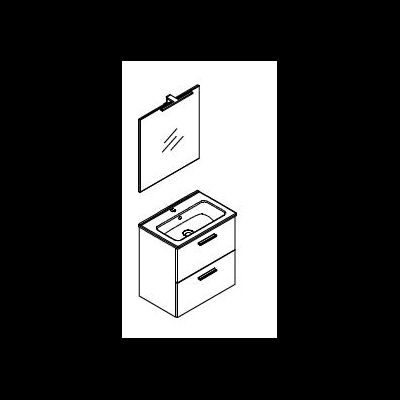 Комплект мебели Vitra Mia, 60 см, с ящиками, 75021