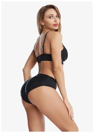 Бесшовные трусики пушап с 3D эффектом увеличения