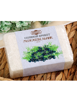 Соляной брикет с алтайскими травами «Можжевельник»  1.35 кг