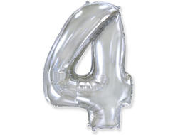 Фольгированная цифра-Серебряная