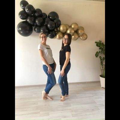 Оформление взрослого дня рождения в чёрно-золотом цвете № 1466