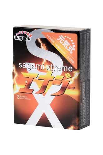 724/1 ПРЕЗЕРВАТИВЫ ЛАТЕКСНЫЕ SAGAMI XTREME ENERGY №3, 19 СМ