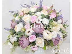 Композиция из искусственных цветов Мелисса № МС021/Купить в Москве