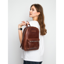 Женский кожаный рюкзак Anzolla cognac (арт. 3040-03)