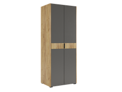 Спальня АДАМ - Шкаф двухдверный Дуб Крафт Золотой/Графит