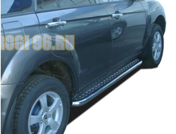 Пороги с накладным листом d53 для Lifan X60 (2011-2015)