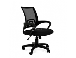 Кресло Barneo K-695 черная ткань, черная сетка, газлифт 3кл купить в Ялте