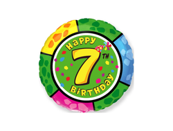 Фольгированный шар "Круг, цифры"