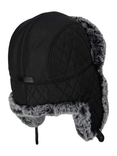 Шапка-ушанка BRODEKS Extreme KM109, черная