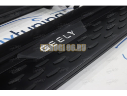Пороги OEM Style для Geely Monjaro 2021-