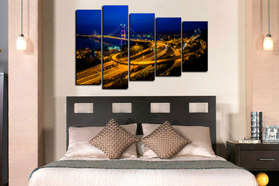 Модульная картина "Грандиозная эстакада"