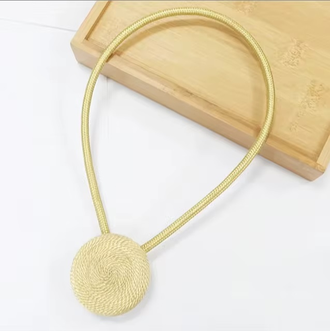 Подхваты для штор на магнитах, цвет золотой, в комплекте 2 штуки