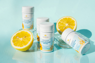 Сухая вуаль-пенка для умывания "Солнечный фрэш", энзимная, 45г (Yodometics)