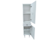 Шкаф-колонна "Монако-40" левая белый глянец