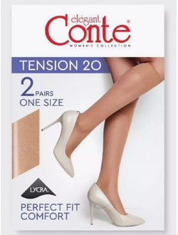 Женские гольфы Conte Tension 20 den (2-е пары)