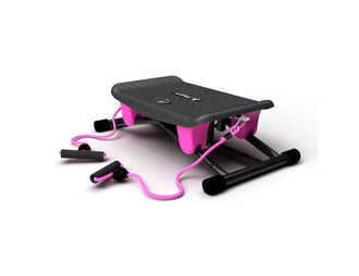 Фитнес платформа-горнолыжный тренажер DFC "Perfect Balance", розовый/голубой