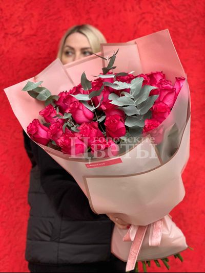 Букет из 25 роз "Лола"