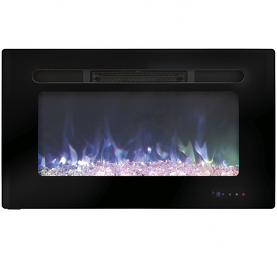 Линейный электроочаг Alpha Crystal