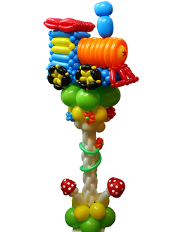 Стойка с паровозом