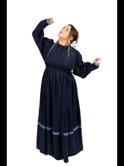 Платье в русском стиле "Поморское" шерстяное