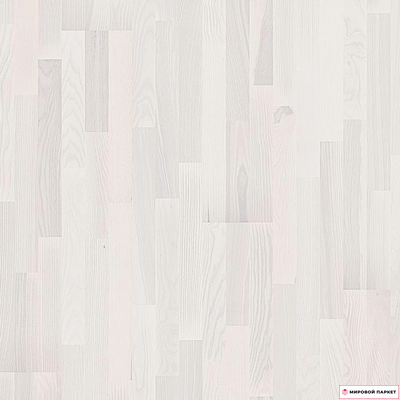 Паркетная доска PolarWood Classic Ясень Рикотта Белый купить в интернет-магазине mirovoy-parquet.ru