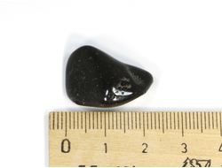 Метеорит "Царёв" в пластиковом боксе, галтовка, Россия, Волгоградская обл (22*15*10 мм, 6,3 г) №23453