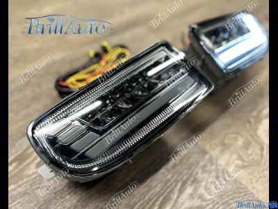 Противотуманки Toyota Land Cruiser 100 бегающие LED темные
