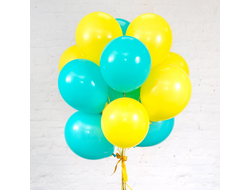 Желтые и мятные шары