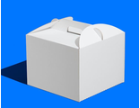 Коробка для торта б/о с/р (МГК, белая), 260*260*200мм