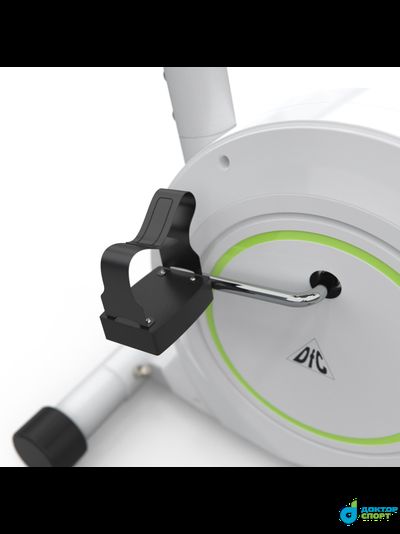 Велотренажер DFC B504B магнитный (белый корпус, зеленая полоса)