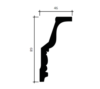 Карниз 1.50.127 - 89*46*2000мм