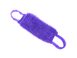 Мочалка махровая "Заводская" 37х16см, цвета микс