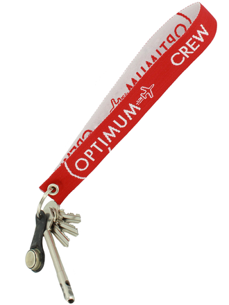 Бирка - брелок для ключей Optimum Crew, красная