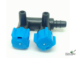 Краник для аэрации с плавной регулировкой (два выхода)