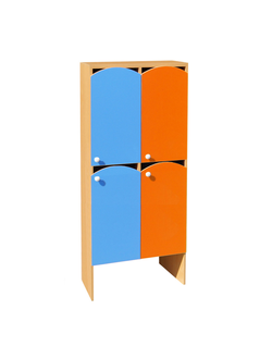 ШКАФ ДВУХЪЯРУСНЫЙ ШНДР-13 (ЛДСП) 4 СЕКЦИИ