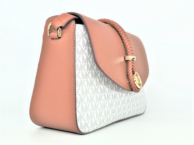 Сумка Майкл Корс Cece с лого белая