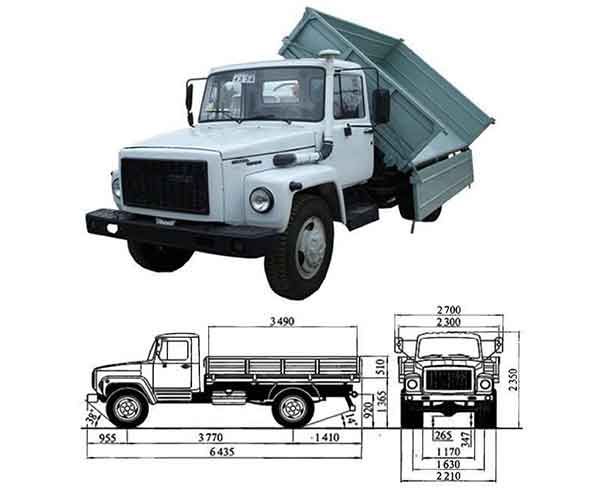 Длина кузова газ 53 самосвал. Габариты кузова газ 53 самосвал. Габариты газ 3307 самосвал. Габариты кузова газ 3309 самосвал. Газ самосвал размеры.