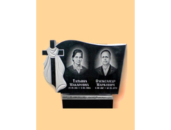 Памятник из гранита (фигурный) 1000х500х50 с гравировкой 300х400 — ФГП-31