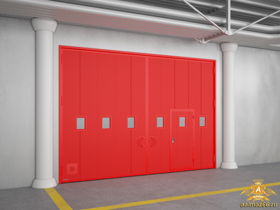 Противопожарные распашные ворота EI-90