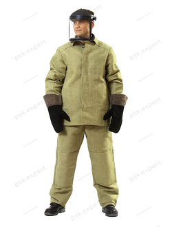 Костюм сварщика 1 класс защиты летний/демисезонный брезентовый цвет олива