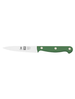 Нож для овощей 100/200 мм. зеленый с волн. кромкой TECHNIC Icel /1/