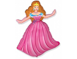 Шар (14&#039;&#039;/36 см) Мини-фигура, Принцесса, Розовый, 1 шт.