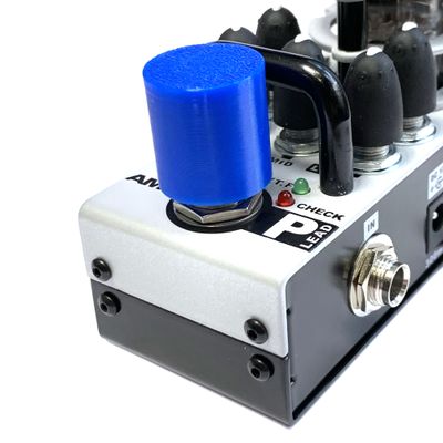 Насадка на кнопку педали эффектов, высокая (3D печать), 1 шт (синяя)