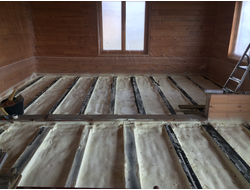 Утепление пола и подпола пенополиуретаном