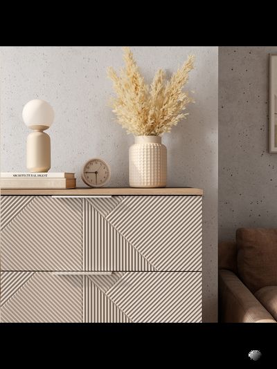 Эмилия КМ-04 комод Дуб смоки/Айриш (MF03)