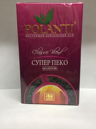 Чай черный листовой Polanti Супер Пеко 200 гр.