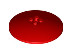 Dish 8 x 8 Inverted Radar - Solid Studs, Red (3961 / 396121 / 6402243)