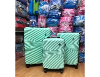 Комплект из 3х чемоданов Kaiwei abs S,M,L мятный